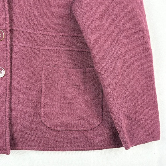 Talbots Women Wool Knit Blazer Jacket 3X Formal Business Dark Academia Office - Picture 3 of 14